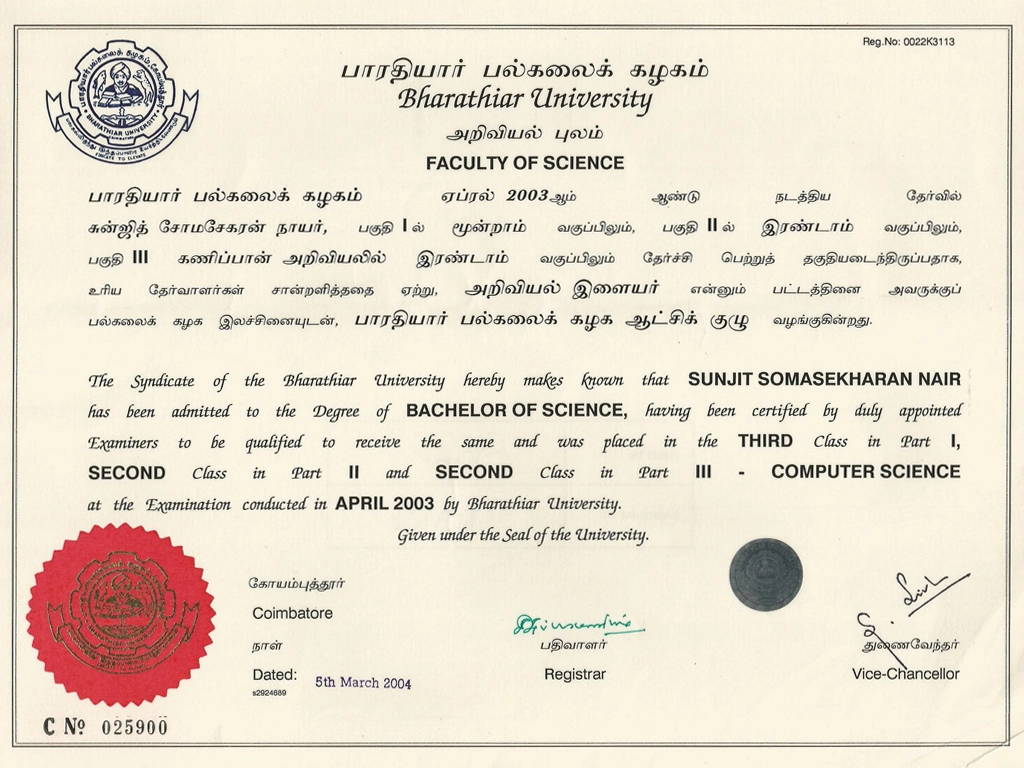 Graduation Certificate