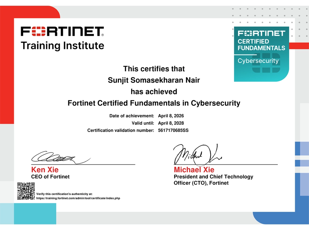 Fortinet Certified Fundamentals in cybersecurity