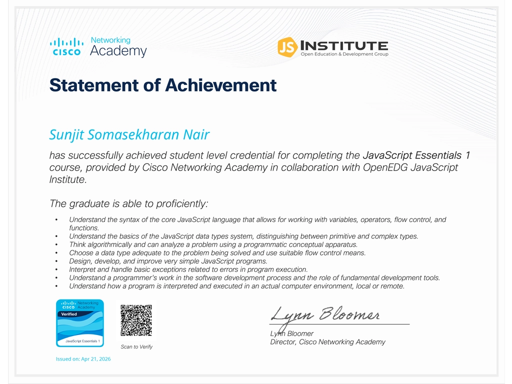 JavaScript Certificate