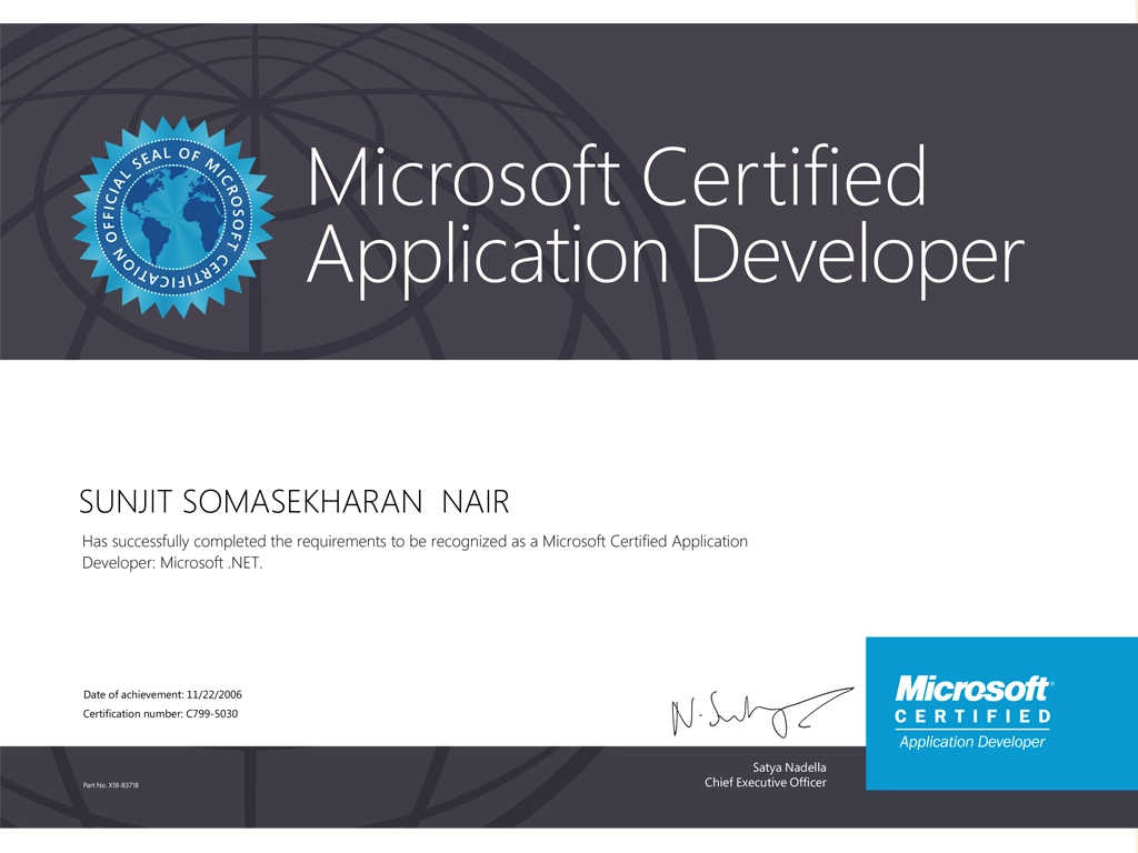 MCAD Certification